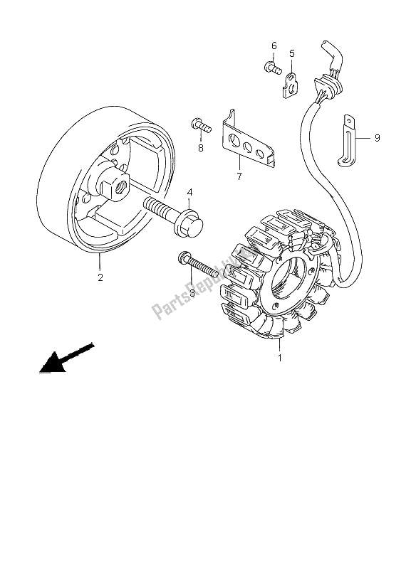 Wszystkie części do Generator Suzuki GS 500E 1999