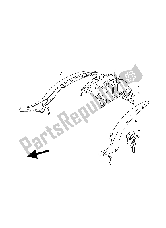 Toutes les pièces pour le Attelle De Cadre du Suzuki VL 800C Volusia 2006