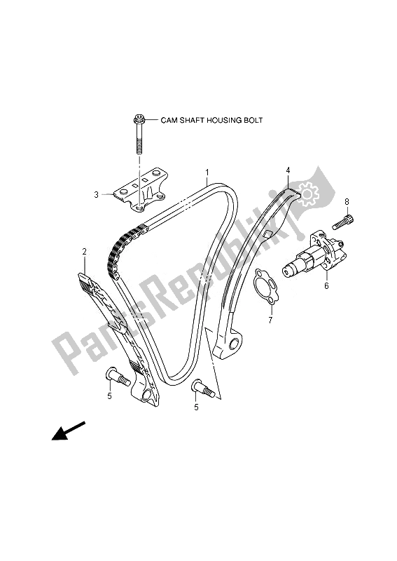 Wszystkie części do ? A? Cuch Krzywkowy Suzuki GSX R 1000Z 2014