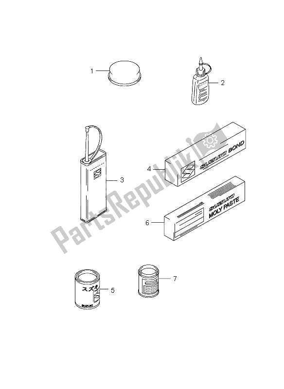 Tutte le parti per il Opzionale del Suzuki GS 500 EF 2005