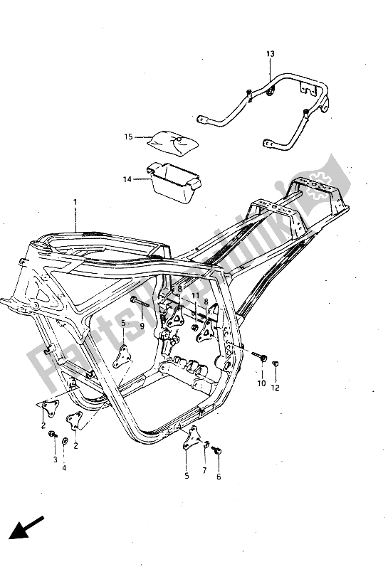 Toutes les pièces pour le Cadre du Suzuki GSX R 750R 1986