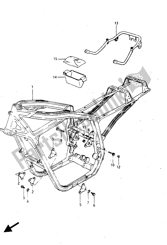 Wszystkie części do Rama Suzuki GSX R 750R 1986