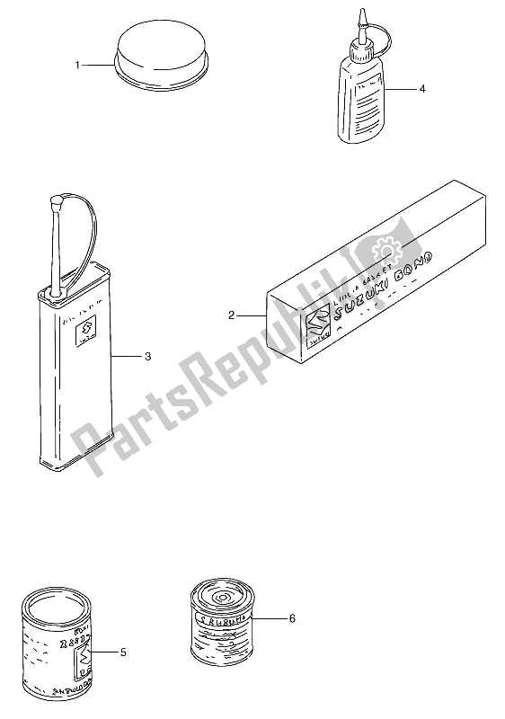 All parts for the Optional of the Suzuki RGV 250 1993