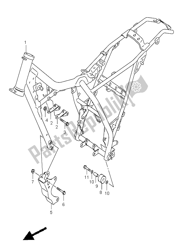 Toutes les pièces pour le Cadre du Suzuki RV 125 Vanvan 2003