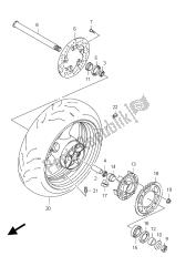 roue arrière (gsx-r600uf e21)