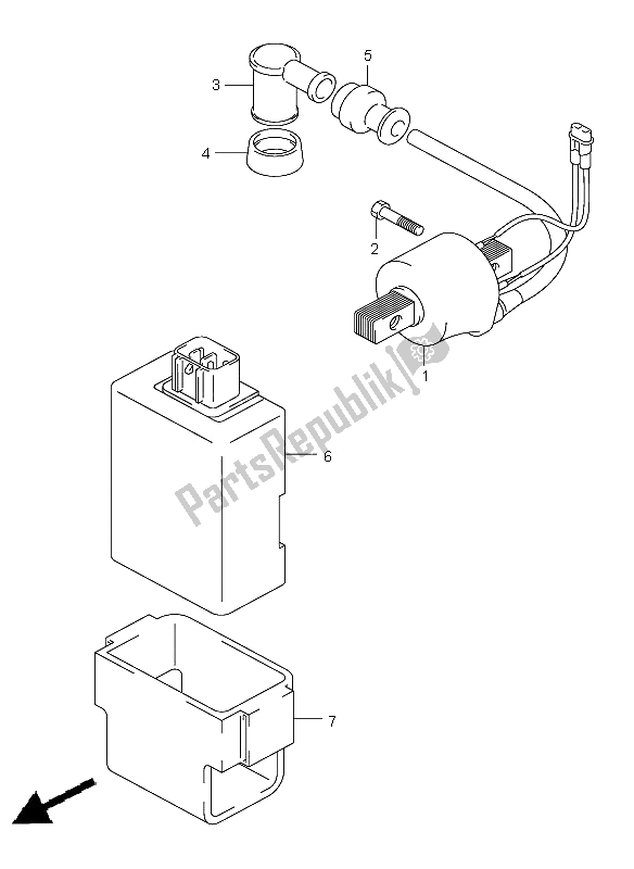 Toutes les pièces pour le électrique du Suzuki DR Z 125 SW LW 2006