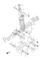 alavanca de almofada traseira (gsx-r1000uf)