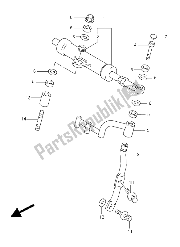 Tutte le parti per il Ammortizzatore Di Sterzo del Suzuki TL 1000S 1999