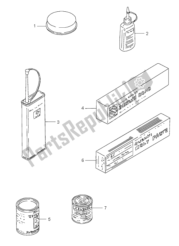 All parts for the Optional of the Suzuki GSX R 600 2000