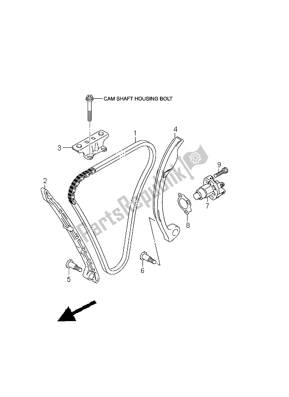 Wszystkie części do ? A? Cuch Krzywkowy Suzuki GSR 750 2011