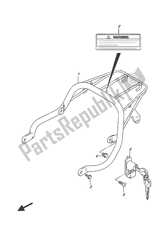 Tutte le parti per il Vettore del Suzuki RV 125 2016