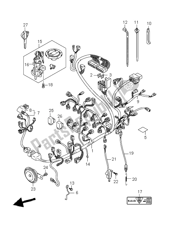 Toutes les pièces pour le Faisceau De Câblage du Suzuki GSX R 600 2007