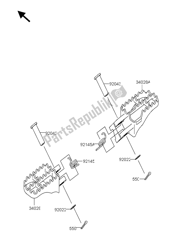 Wszystkie części do Podnó? Ek Suzuki RM Z 250 2004