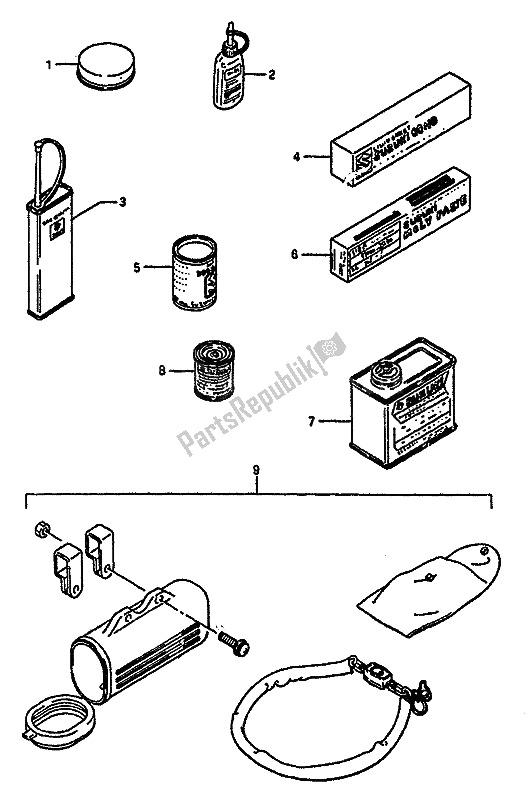 All parts for the Optional of the Suzuki GSX R 750X 1987