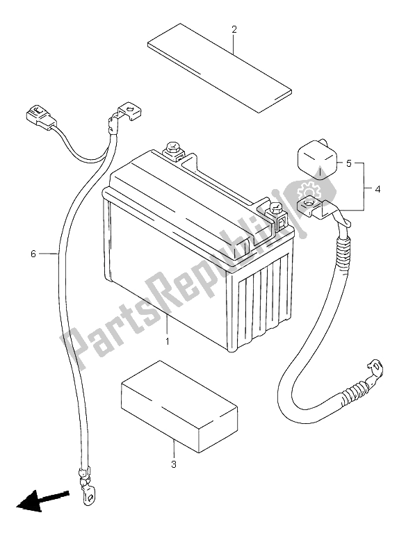 Wszystkie części do Bateria Suzuki GSX 600F 2003