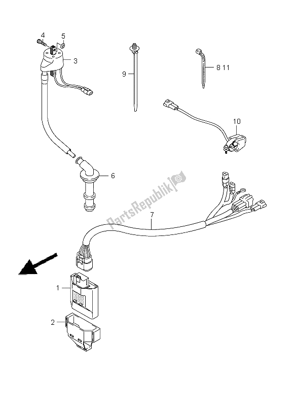 All parts for the Electrical of the Suzuki RM Z 450 2006