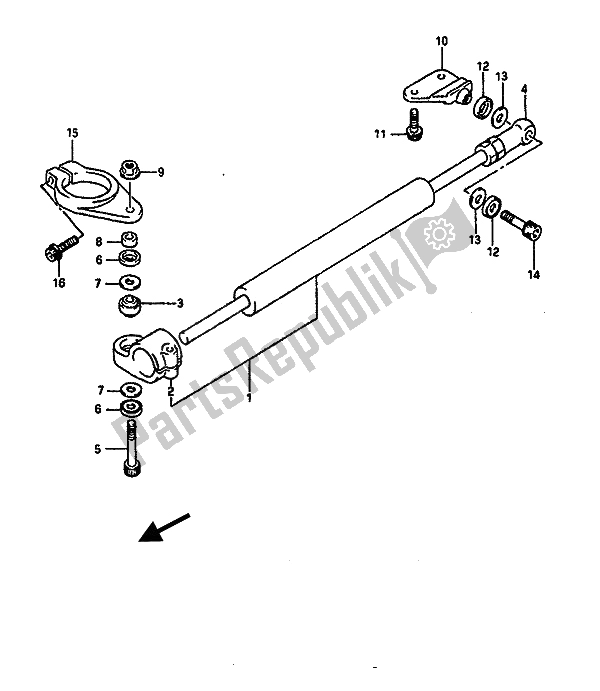 Tutte le parti per il Ammortizzatore Di Sterzo del Suzuki GSX R 1100 1989