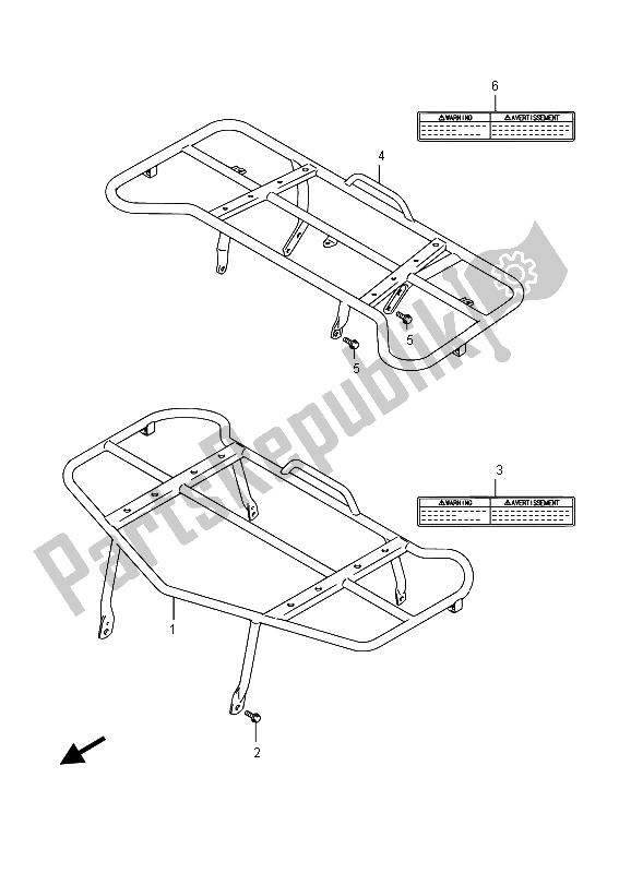 Toutes les pièces pour le Transporteur du Suzuki LT A 750 XZ Kingquad AXI 4X4 2015