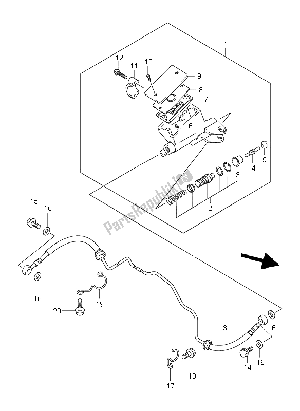 Todas las partes para Manguera De Embrague de Suzuki GSX 1300R Hayabusa 1999