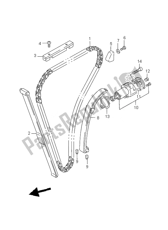 Wszystkie części do ? A? Cuch Krzywkowy Suzuki GS 500 EF 2007