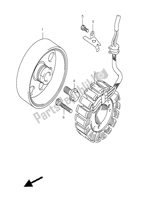 Wszystkie części do Generator Suzuki GSX R 1000 2004