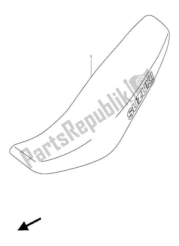 All parts for the Seat of the Suzuki RM 250 2004