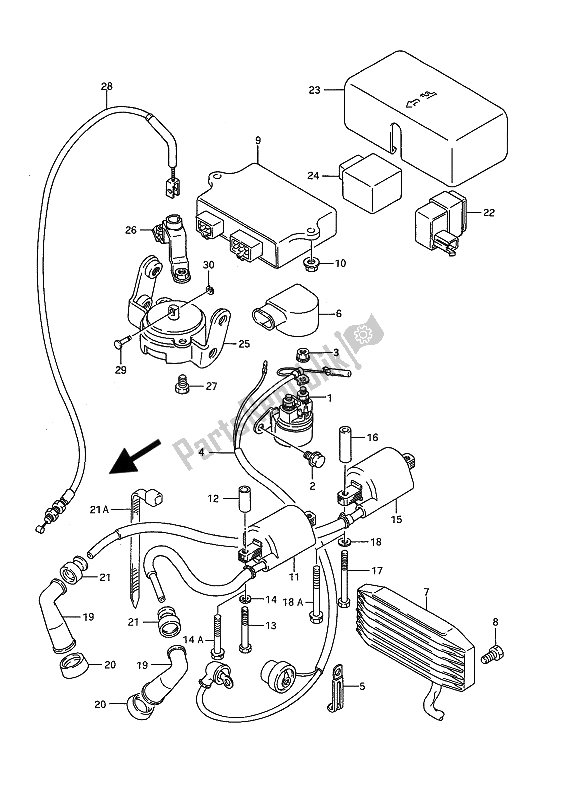 Todas las partes para Eléctrico de Suzuki VS 1400 Glpf Intruder 1993