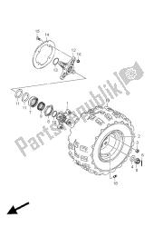 roue arrière gauche (lt-r450z)