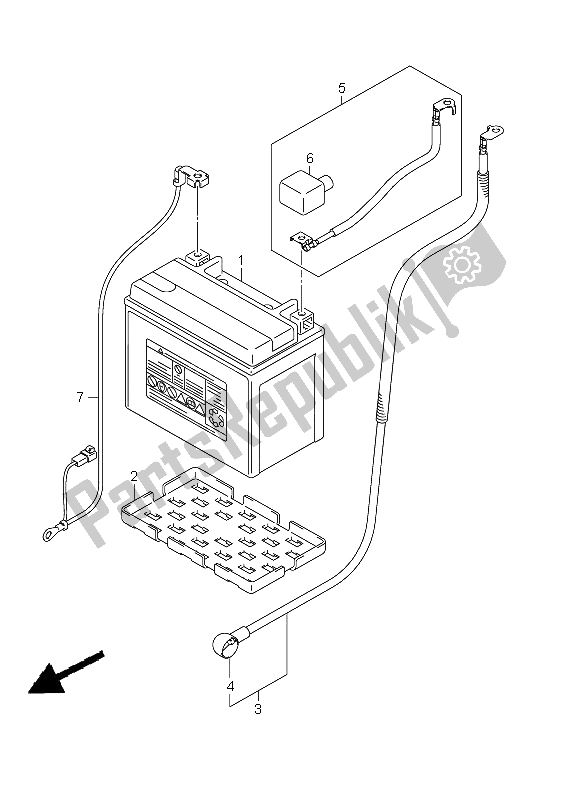 Toutes les pièces pour le Batterie du Suzuki GSX R 750 2011