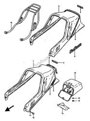 cubierta trasera del asiento (gsx550ef)