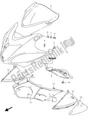 corpo da carenagem (gsx1300ra e19)