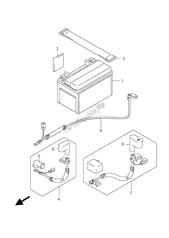 Tutte le parti per il Batteria del Suzuki UH 125 Burgman 2011