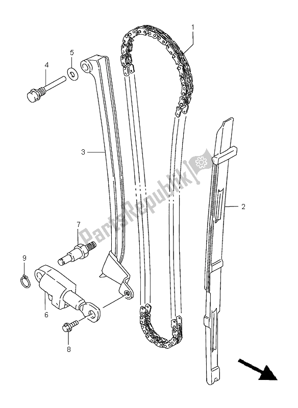 Tutte le parti per il Catena A Camme del Suzuki LS 650 Savage 2001