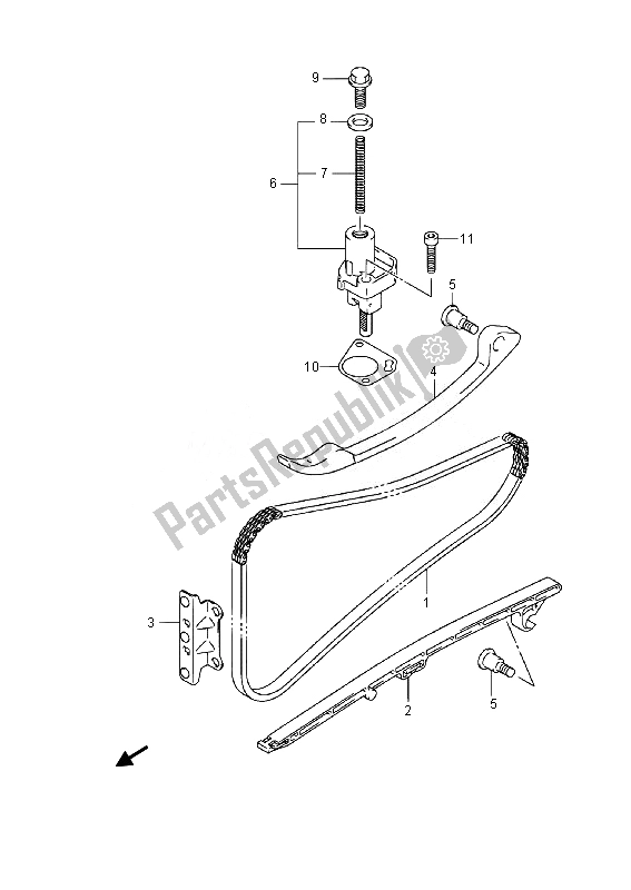 Todas las partes para Cadena De Levas de Suzuki Burgman AN 400 AZA 2014