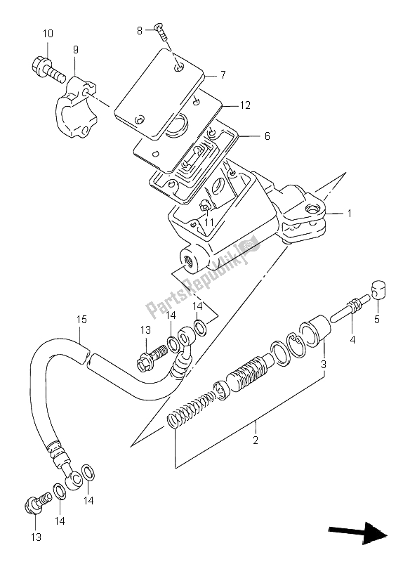 Todas las partes para Cilindro De Embrague de Suzuki GSX R 1100W 1998