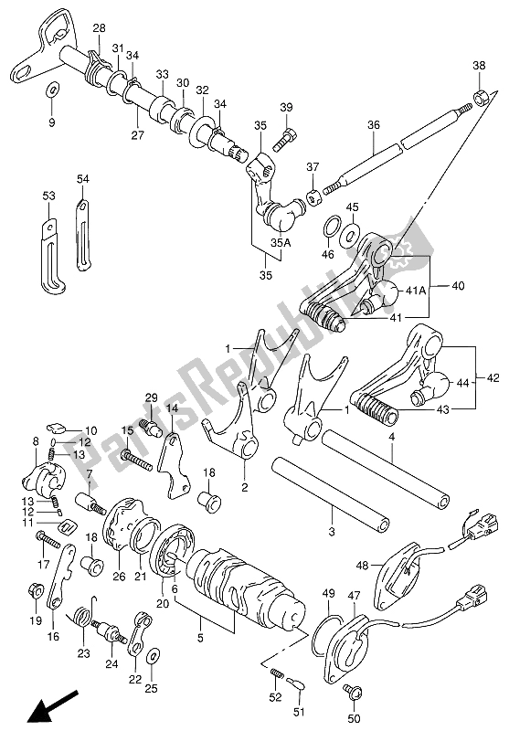 Tutte le parti per il Cambio Di Marcia del Suzuki RF 900R 1994