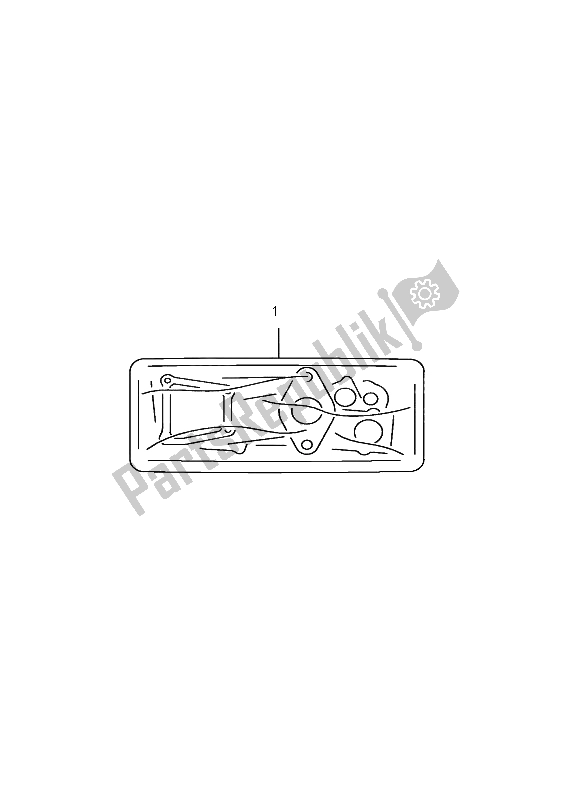 All parts for the Gasket Set of the Suzuki GSX R 750 2004