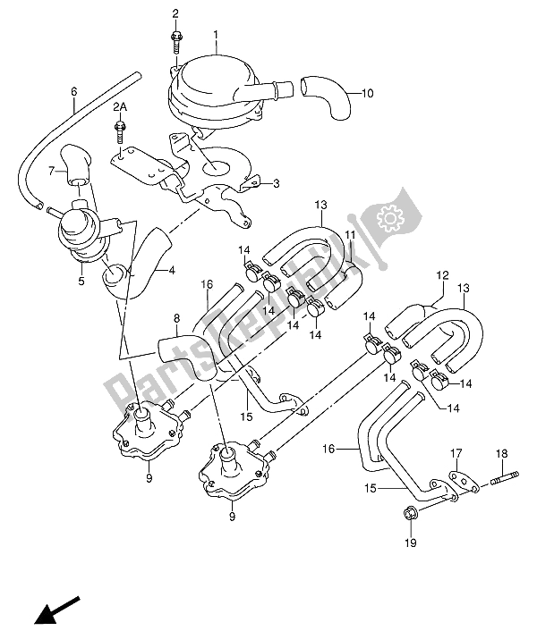 Todas las partes para Segundo Aire (e18-e39) de Suzuki RF 600 RU 1993