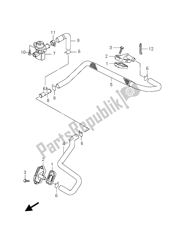 All parts for the 2nd Air of the Suzuki DL 650 V Strom 2006