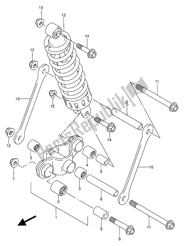 Tutte le parti per il Leva Del Cuscino del Suzuki GS 500 EU 1991