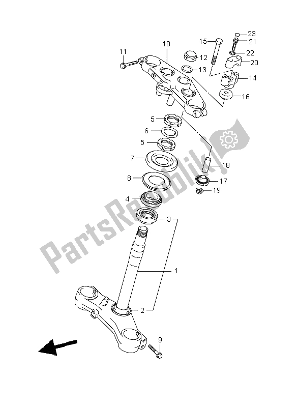 Toutes les pièces pour le Potence De Direction du Suzuki DL 1000 V Strom 2008