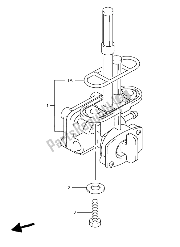 Todas las partes para Grifo De Combustible de Suzuki VL 125 Intruder 2000