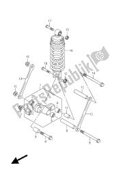 palanca de amortiguación trasera (gsx650fu e24)