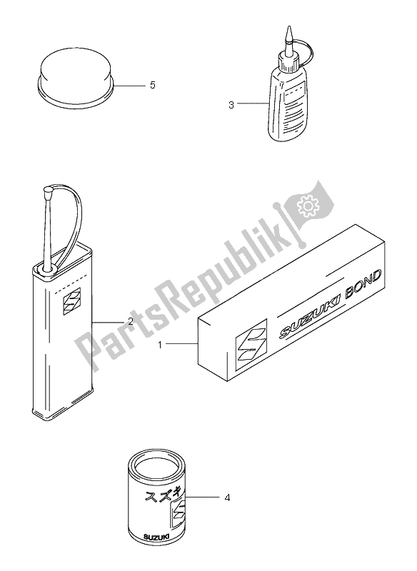 Wszystkie części do Opcjonalny Suzuki RM 250 2001