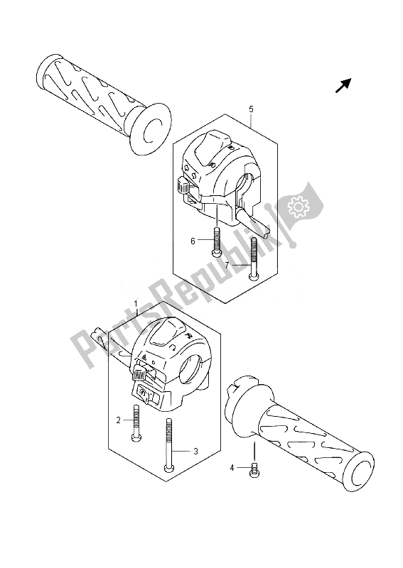 Todas las partes para Interruptor De La Manija de Suzuki Burgman AN 400 AZA 2014