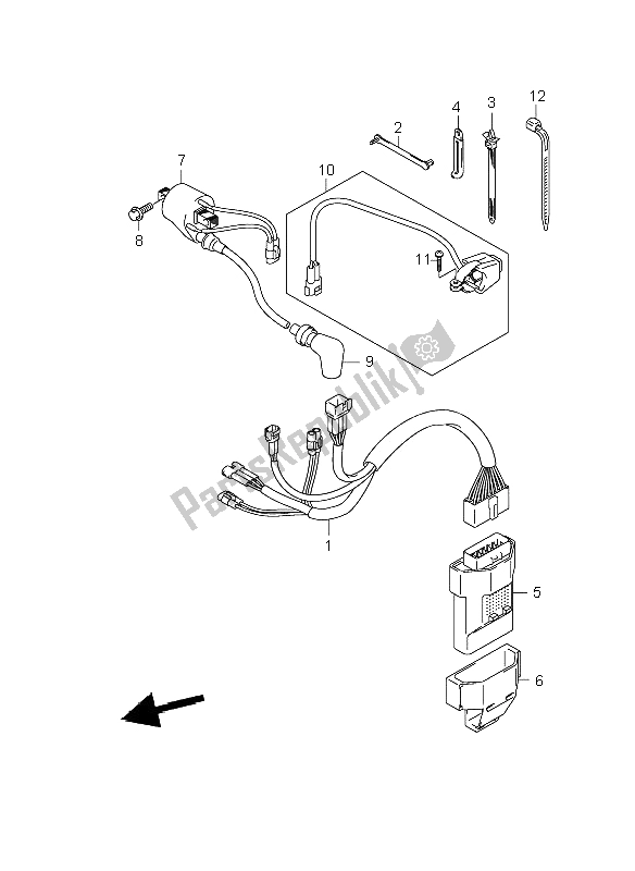 All parts for the Electrical of the Suzuki RM 250 2008