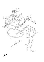 tanque de combustible (gsx-r600ue e21)