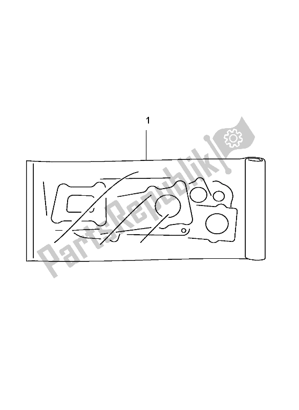 All parts for the Gasket Set of the Suzuki DL 1000 V Strom 2002