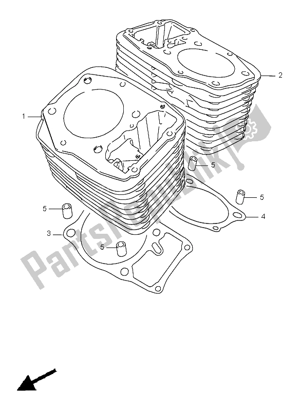 Wszystkie części do Cylinder Suzuki VS 1400 Intruder 2003