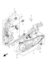 lampe combinée avant (an400za e19)